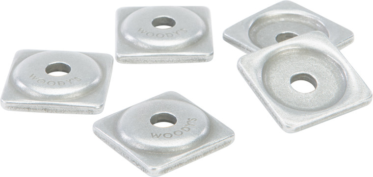Woodys - Digger Support Plates Square Alum. 5/16" 1000/pk - ASW2-3775-M
