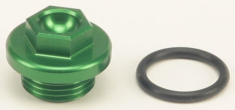 Works - Oil Filler Plug Green - 24-198