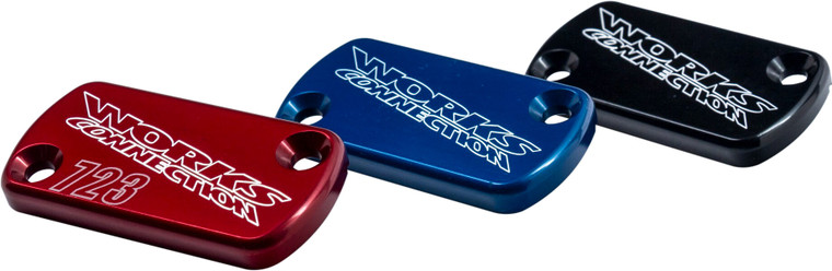Works - Billet Front Brake Cover Red - 21-006