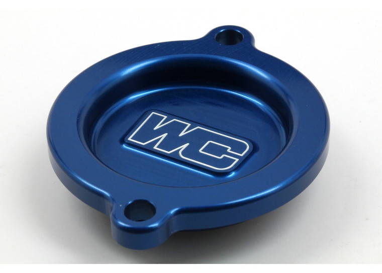 Works - Oil Filter Cover Blue Ktm/hus/gas - 27-110