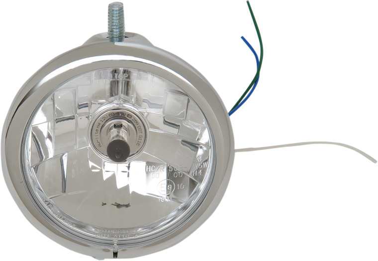 Drag Specialties - Top Mount Headlight - 5-3/4" - Chrome - 5-3/4" Headlight - L21-6114SC