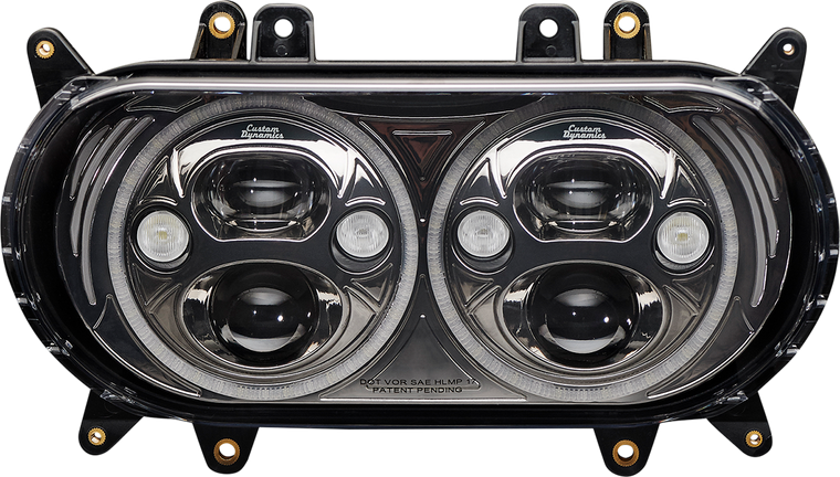 Custom Dynamics - Headlight - Black - FLTR - TruBEAM LED Headlamp - CDTB-RG-15-B