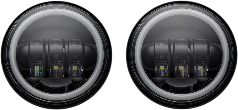 Custom Dynamics - 4.5" Passing Lamp - with Halo - Black - 4.5" Passing Lamps with Halo - CD-45-B