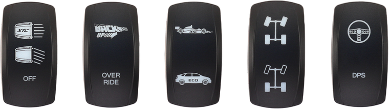 Xtc Power Products - Dash Switch Rocker Faces 5/pk X3 Replacement - SW00-001000X3