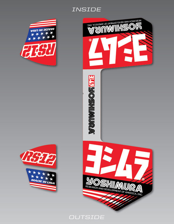 Yoshimura - Rs-12 Muffler Decal Set - RS12-NB005R