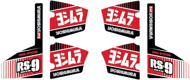 Yoshimura - Rs-9 Muffler Decal Set 6/pcs - RS9-NB004