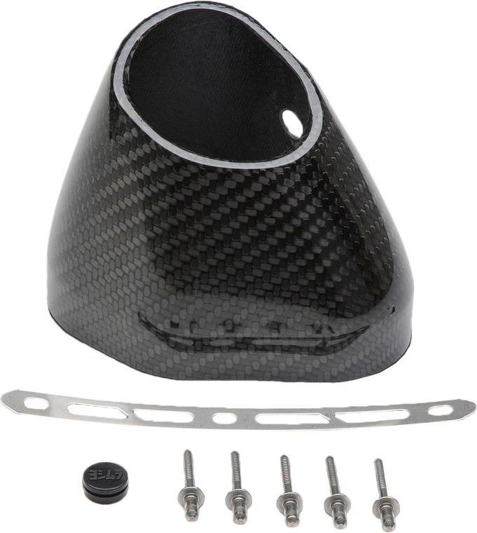 Yoshimura - End Cap Kit Left Side R77 Lh Cf Slash-cut - YM7-CFL-K