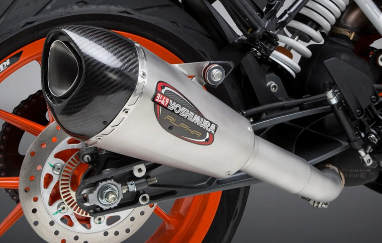 Yoshimura - Exhaust Street Alpha-t Slip-on Ss-ss-cf Works - 16381BP520