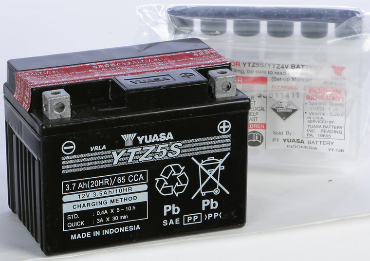 Yuasa - Battery Ytz5s-bs Maintenance Free - YUAM62TZ5
