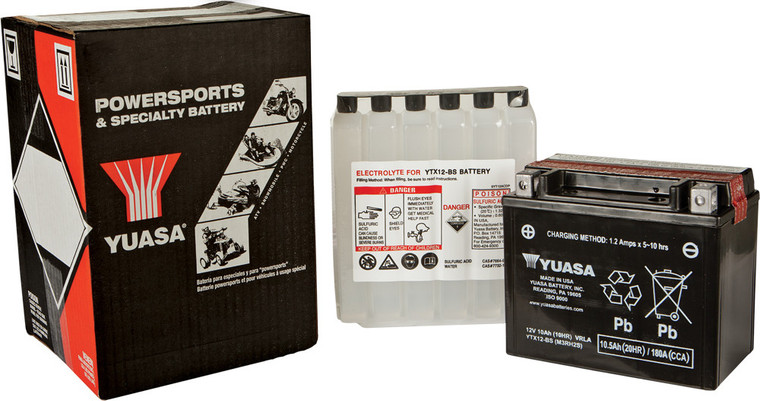 Yuasa - Battery Ytx12-bs Maintenance Free - YUAM3RH2STWN Yuasa - Battery Ytx12-bs Maintenance Free - YUAM3RH2STWN