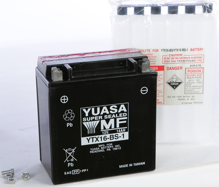 Yuasa - Battery Ytx16-bs-1 Maintenance Free - YUAM32X61