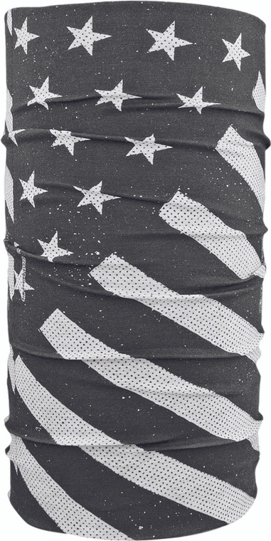 Zan - Motley Tube Polyester Black/white Flag - T091