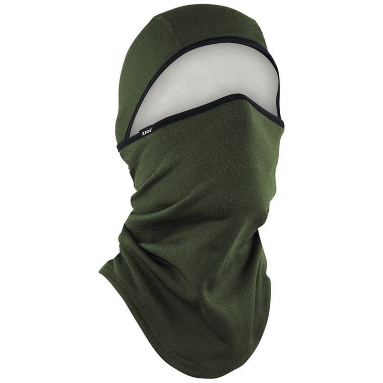 Zan - Sportflex Series Convertible Balaclava Olive Drab - WB4L200 Zan - Sportflex Series Convertible Balaclava Olive Drab - WB4L200