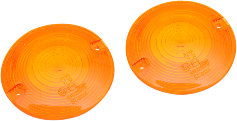 Drag Specialties - DOT Turn Signal Lens - FLHT - Amber - Replacement Turn Signal Lenses for Dressers - 12-0203-AL2D