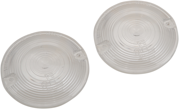 Drag Specialties - DOT Turn Signal Lens - FLHT - Clear - Replacement Turn Signal Lenses for Dressers - 12-0203-CL2D