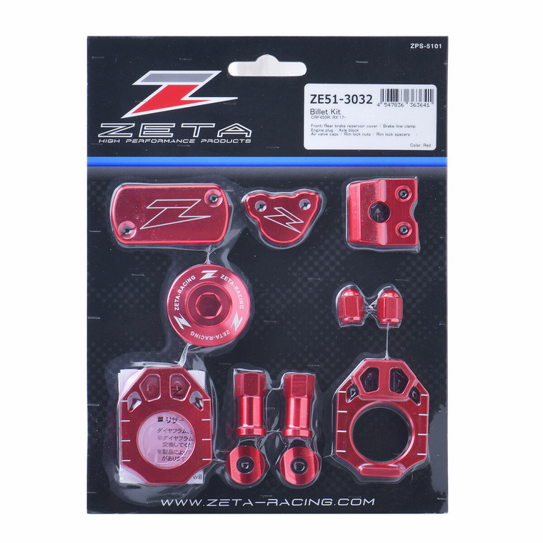Zeta - Billet Kit Hon Red - ZE51-3032
