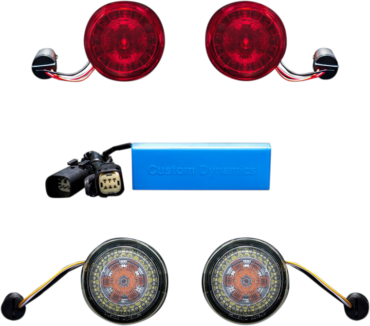 Custom Dynamics - ProBEAM Turn Signal Kit - ProBEAM Front and Rear Turn Signal Conversion Kit - PB-SS-KIT1