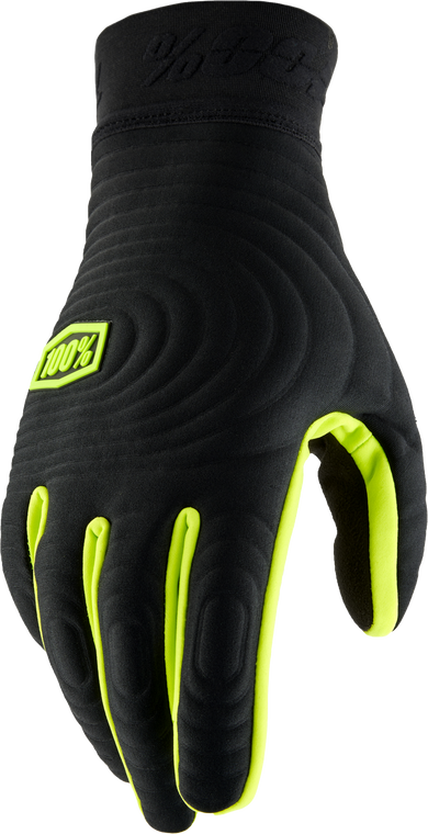 100 Percent - Brisker Xtreme Gloves Black/fluo Yellow Xl - 10030-00004