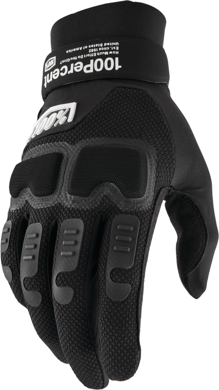 100 Percent - Langdale Gloves Black Md - 10029-00002