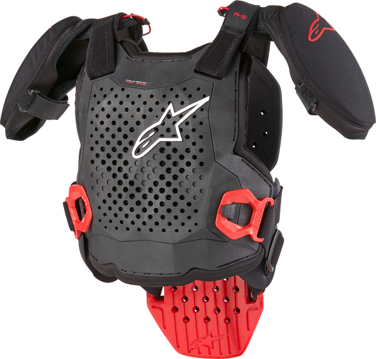 Alpinestars - A-5 S Youth Chest Protector Black/white/red Sm/md - 6740224-123-S/M