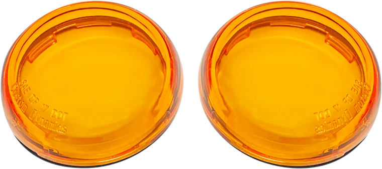 Custom Dynamics - ProBEAM Replacement Lenses - Amber - ProBEAM Deuce-Style Turn Signal Lenses - PRO-B-LENS-AMB