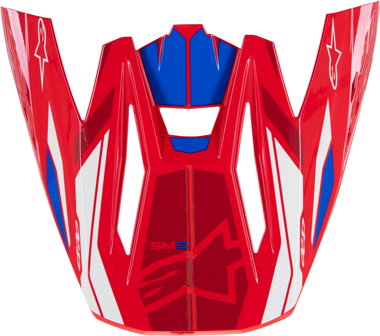 Alpinestars - S-m5 Visor Action 2 Bright Red/blue Glossy - 8986023-3017-OS