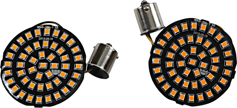 Drag Specialties - Bullet-Style Turn Signal Insert - Amber - LED Turn Signal Inserts - DS-300-A-1156