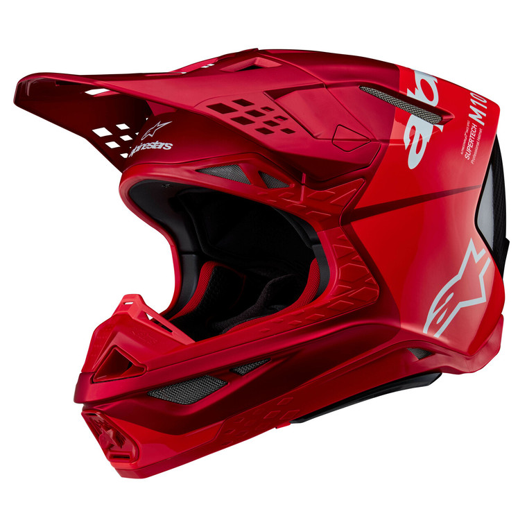 Alpinestars - Supertech S-m10 Flood Helmet Red Fluo/red M&g Sm - 8301023-3003-S