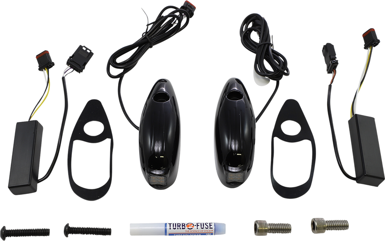 Custom Dynamics - Turn Signal - FLTR - Gloss Black - ProBEAM Road Glide Turn Signals - PB-RG-TS-15-B