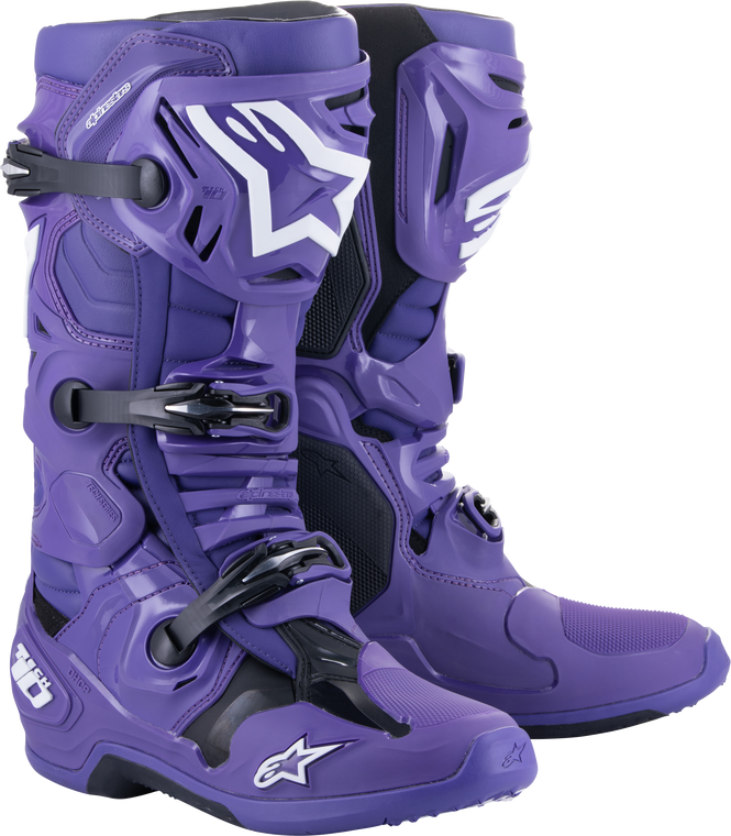 Alpinestars - Tech 10 Boots Ultraviolet Black Sz 8 - 2010020-394-8