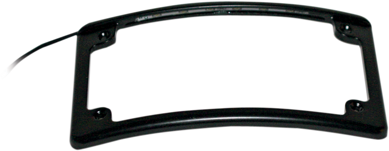 Custom Dynamics - LED License Plate Frame - Black - LED License Plate Frame - LPF-RAD-B-LP