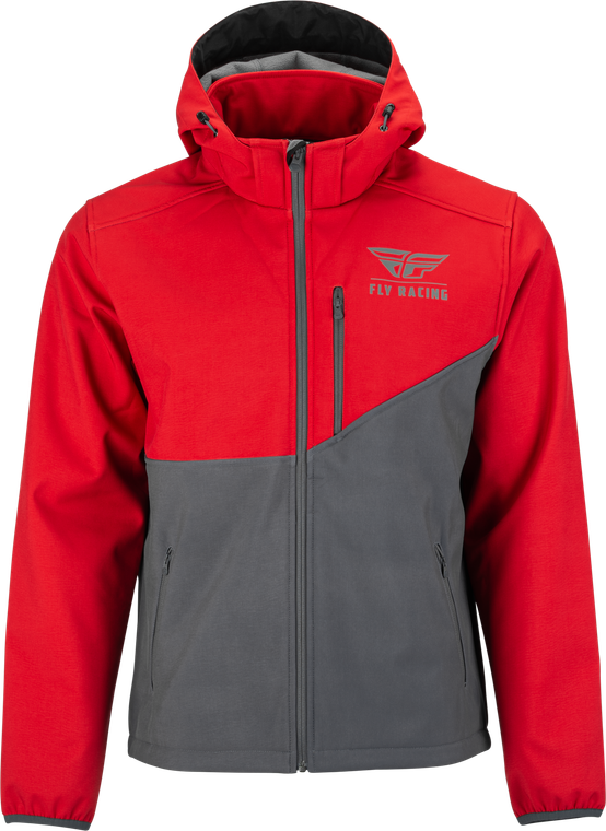 Fly Racing - Checkpoint Jacket Grey/red Md - 354-6384M