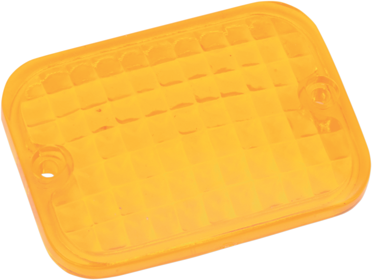 Drag Specialties - Replacement Rectangular Lens - Amber - Rectangular Marker Lights  Lens - 165177