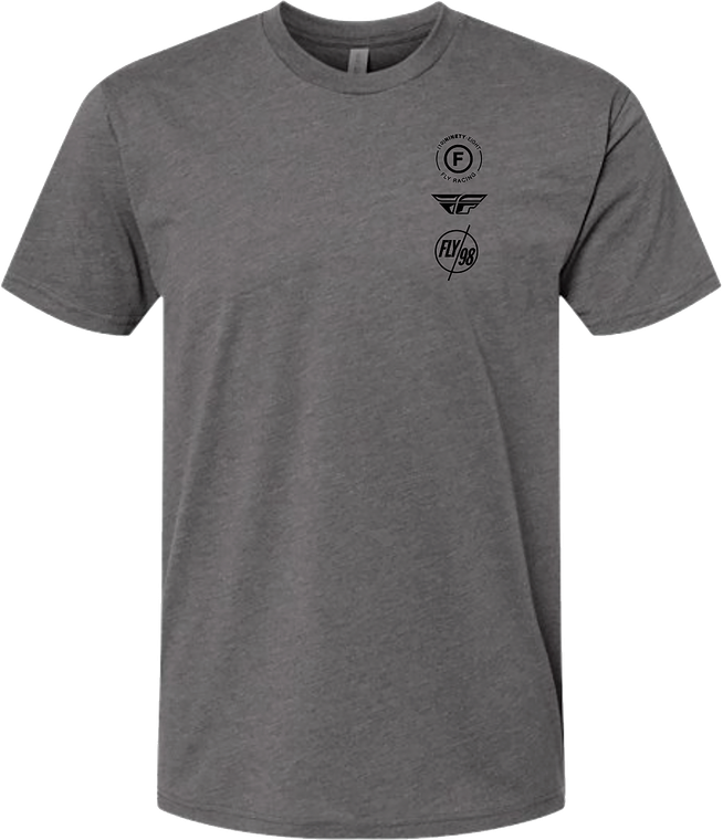 Fly Racing - Fly Atom Tee Gunmetal Heather Lg - 354-0317L