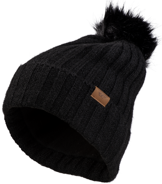 Fly Racing - Fly Women's Snow Pom Beanie Black - 22-3252 BLACK