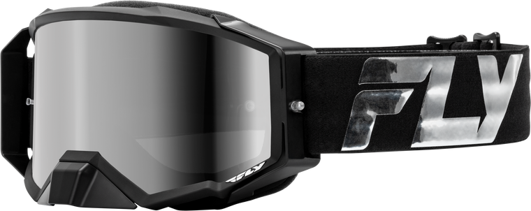 Fly Racing - Zone Elite Goggle Black/silver W/ Silver Mirror/smoke Lens - 37-51905