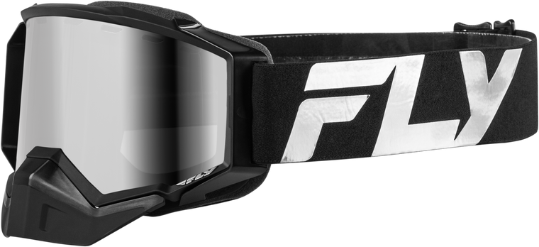 Fly Racing - Zone Elite Snw Goggle Blk/slvr W/ Sil Mirr/polarized Smk Lens - FLB-24ZP1