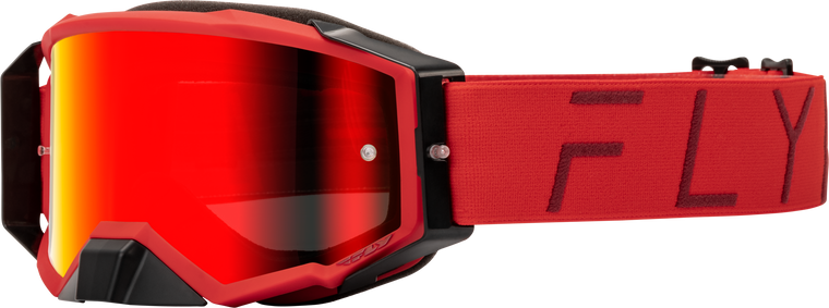 Fly Racing - Zone Pro Goggle Red W/ Red Mirror/smoke Lens - 37-51911