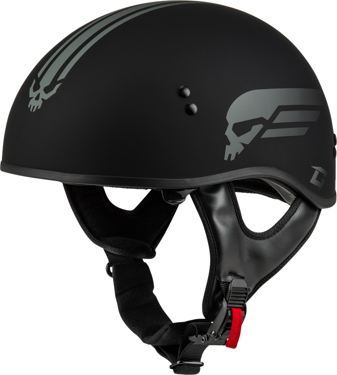 Gmax - Hh-65 Retribution Helmet Matte Black/silver Sm - H16511814