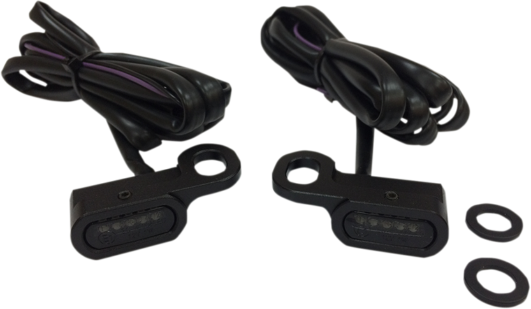 Drag Specialties - LED Handlebar Marker Lights - Hydraulic Clutch - Black/Smoke - LED Handlebar Marker Lights - L22-0229MBMENU