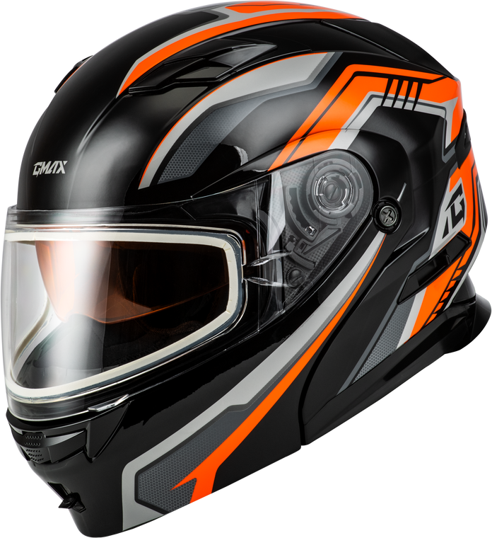 Gmax - Md-01s Transistor Snow Helmet Orange/black Md - M20139285