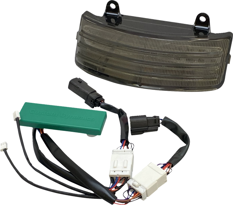 Custom Dynamics - Tribar Taillight - '10-'13 - Smoke - Dual-Intensity LED TriBar Taillight - PB-TRI-2-SMOKE