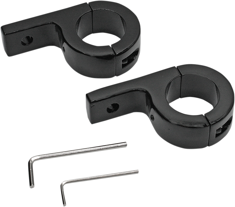 Custom Dynamics - Mount Kit for 1-1/4" Tube - Gloss Black - Mount Kit - PB-125-B