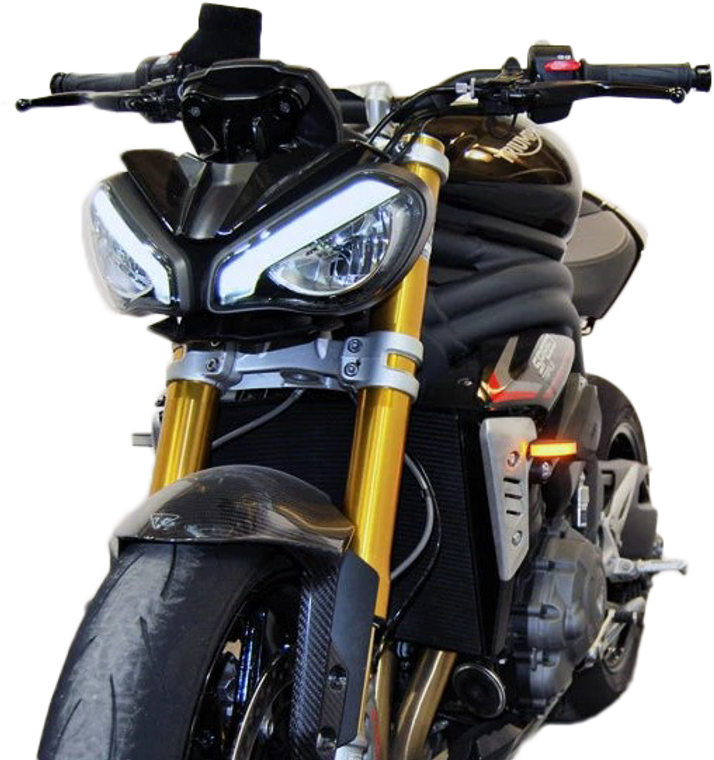 New Rage Cycles - Front Led Turn Signals Tri - TRIPLE-FB New Rage Cycles - Front Led Turn Signals Tri - TRIPLE-FB