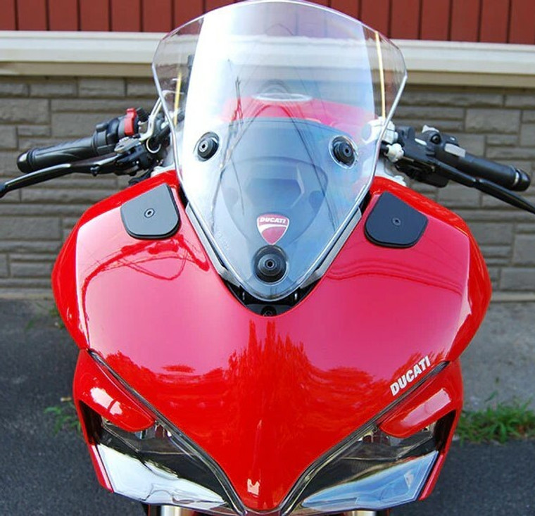 New Rage Cycles - Mirror Block Off Plates Duc - 939-MBO New Rage Cycles - Mirror Block Off Plates Duc - 939-MBO