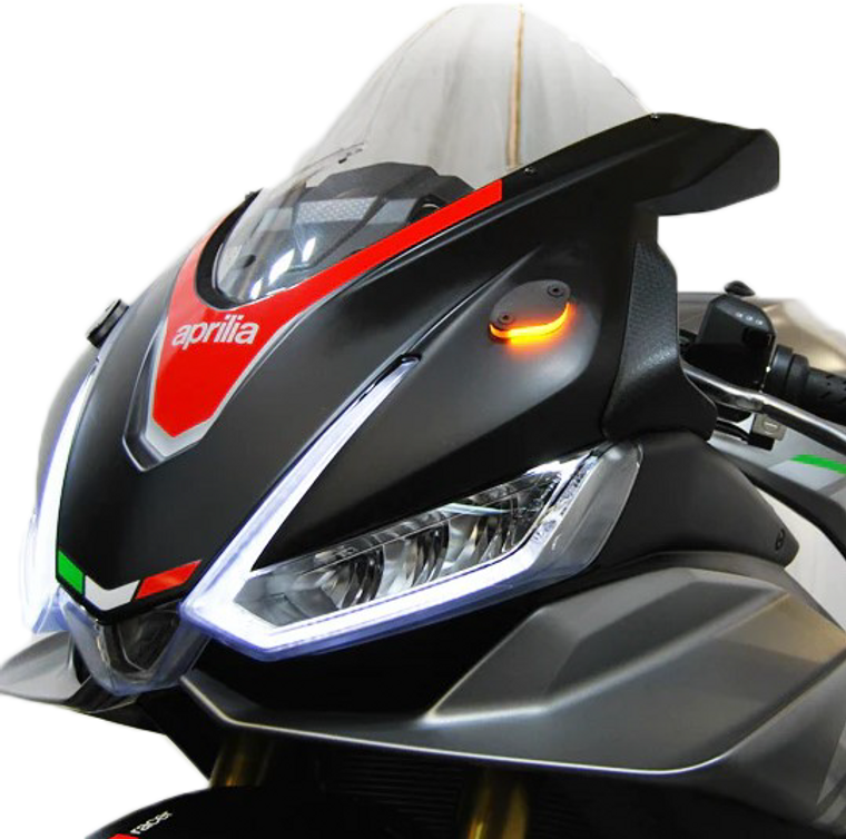 New Rage Cycles - Mirror Block Off Turn Signals Apr - RSV4-MBO-21 New Rage Cycles - Mirror Block Off Turn Signals Apr - RSV4-MBO-21