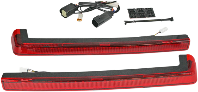 Custom Dynamics - LED Run/Brake/Turn Tour-Pak Arms - Red Lens - 14+ - ProBEAM LED Tour Pak Arms - PB-TP-ARM-14R