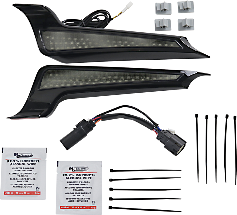 Custom Dynamics - Fascia LED Light Panels - Black/Smoke - Fascia LED Panels - CD-FASCIA-BCMSB