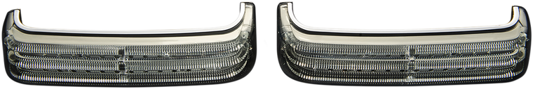 Custom Dynamics - Saddlebag LED Lights - Sequential - Chrome/Smoke - LED Sequential Low-Profile BAGZ Saddlebag Lights - PB-SBSEQ-BCM4CS