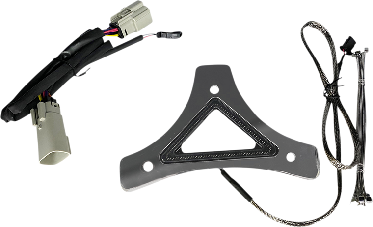 Custom Dynamics - LED Backrest Light - Run/Brake - Chrome - Dual Intensity Run & Brake Backrest LED Light - CD-BR-TKE-C